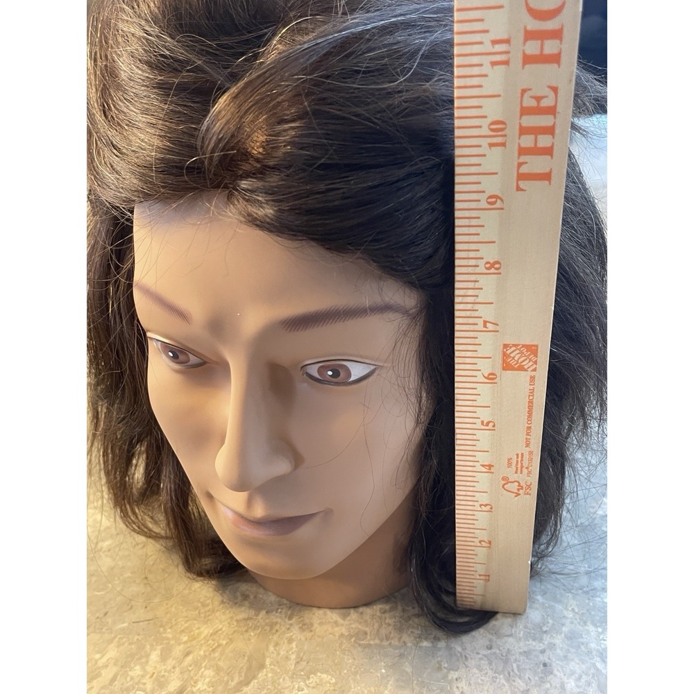 Fromm International Diane 100% Human Hair Mannequin Head Cosmetology Brown White